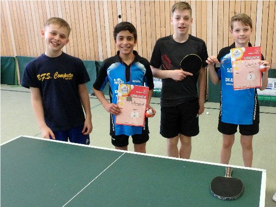 von links: Arne Seelig, Mahmoud, Danny Gottschalk, Carlo Image